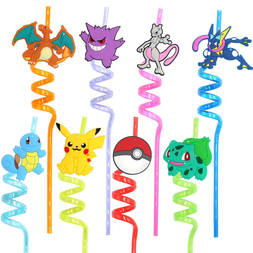 Paw Patrol Reusable Spiral Straws (Set of 8)