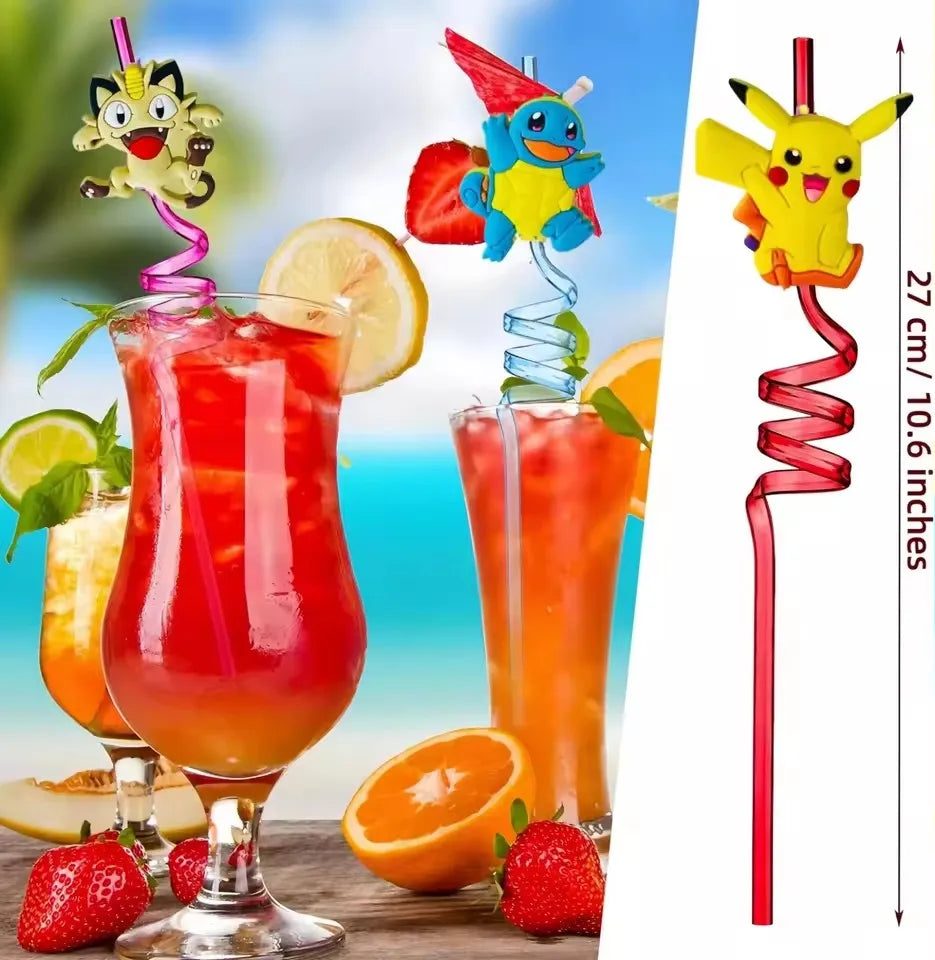 Paw Patrol Reusable Spiral Straws (Set of 8)
