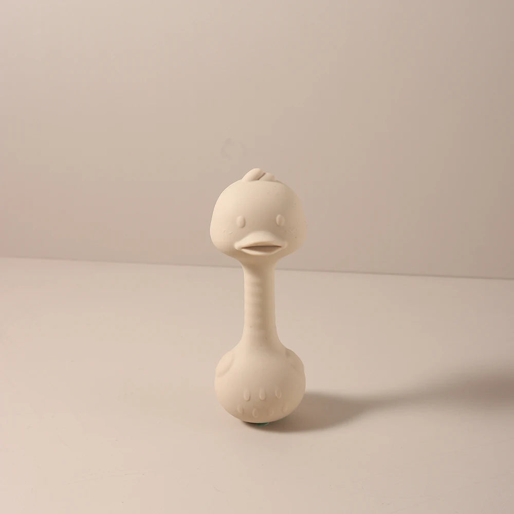 Bunny Dumbbell Silicone Rattle Teether