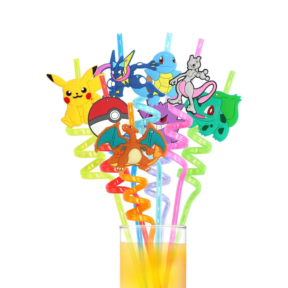 Paw Patrol Reusable Spiral Straws (Set of 8)