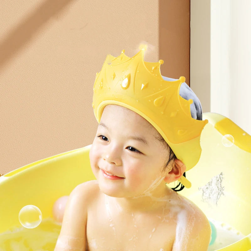 Adjustable Silicone Baby Shower Cap