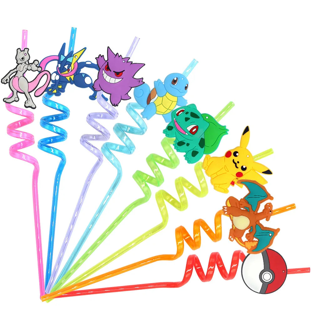 Paw Patrol Reusable Spiral Straws (Set of 8)