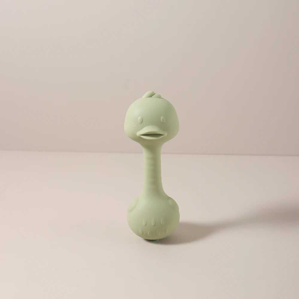 Bunny Dumbbell Silicone Rattle Teether
